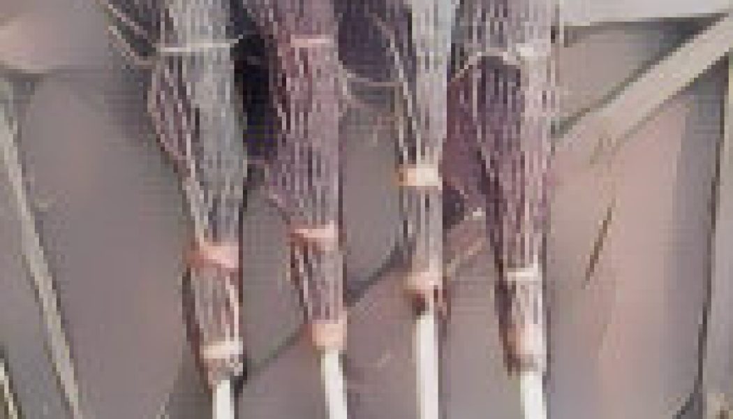 Witches Besom with Bristles Up