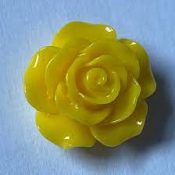 Yellow Rose Charm