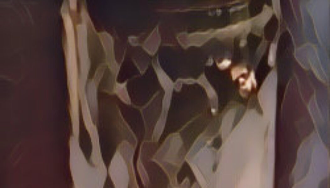 A glass-encased candle