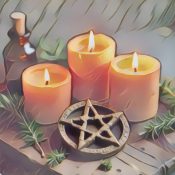 Three Candle Joy Spell