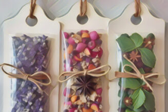 Padded Coat Hangers with Fragrant Sachets