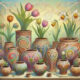 Painted Terracotta Pots