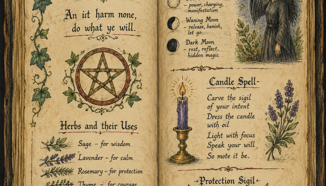 A Book of Shadows in Witchcraft