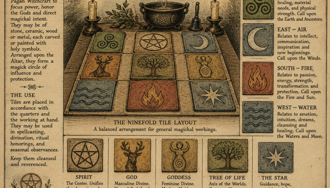 Pagan Witch’s Altar Tiles