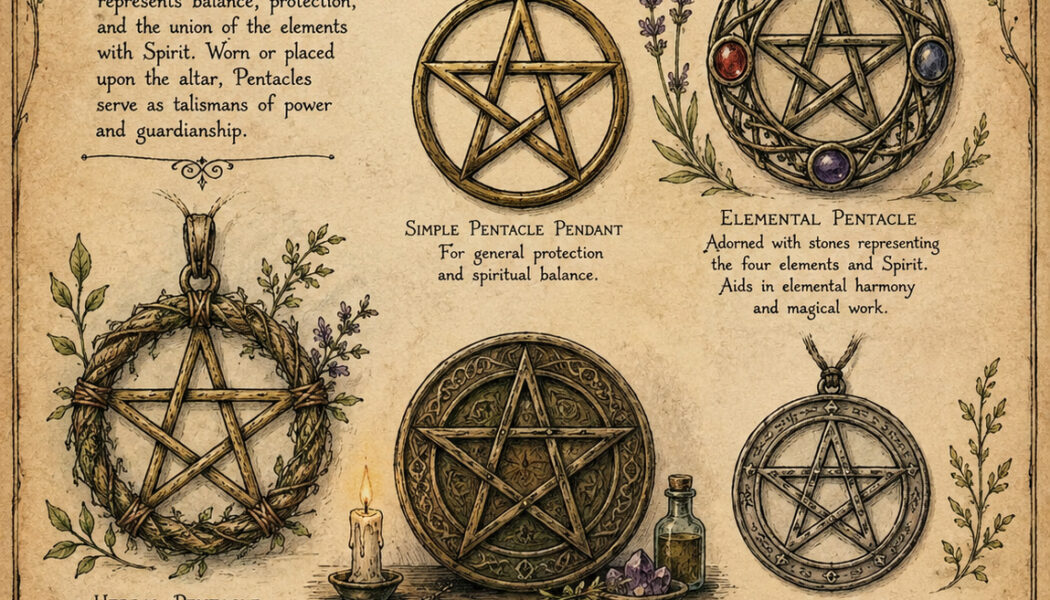 Witchcraft Pentacle Ornaments